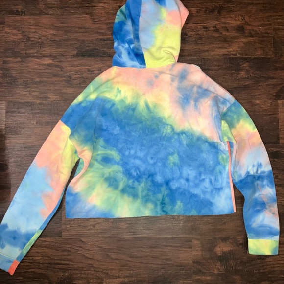 Rue 21 rue21 crop top pullover hoodie tiedye - Picture 3 of 3